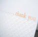 Image of thank you letter cards by blackbird letterpress