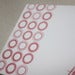 Image of thank you note letterpress card set