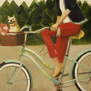 Image of Francine and Her Frenchie Print