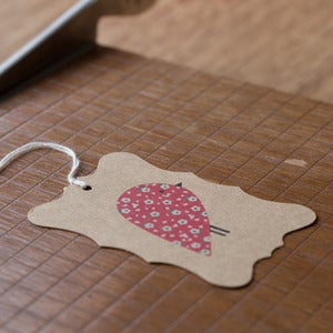 Image of 6 Red Robin Gift Tags 
