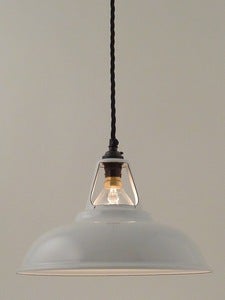 Image of WHITE ENAMEL | vintage factory shade | COOLICON TYPE