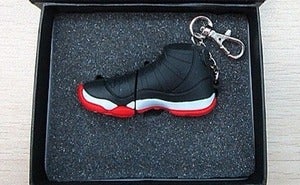 Image of NJDrive Jordan Bred 11 8GB USB 3-D Keychain (Pre-Order)