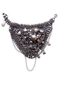 Image of Kathak chainmaille and pyrite handcuff