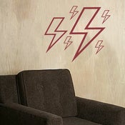 Image of DESIGN ELEMENTS - LIGHTENING BOLT OUTLINE DECAL SET