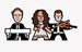 Image of Andrew Lloyd Webber, Jade Ewen and Poking Violinist, UK 2009