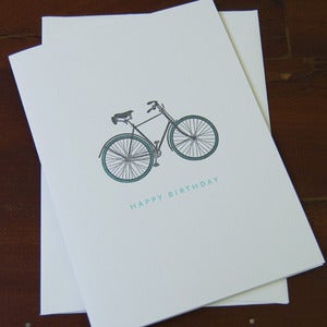 Image of Bike Painted Scene Card