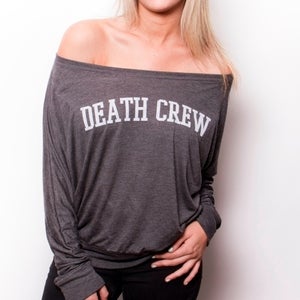 Image of RUCKUS GIRLS DEATHCREW LONGSLEEVE SCOOP NECK