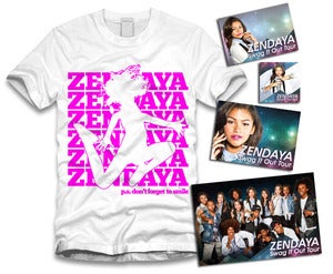 Image of Zendaya Jumping Sticker Package White