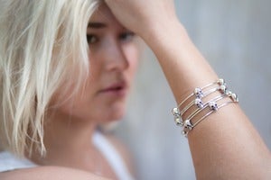 Image of Believer Skull Bangle 