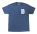 Image of "CRACK CITY" HEATHER BLUE/WHITE TEE