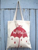 Image of I Love Wellington tote bag Red
