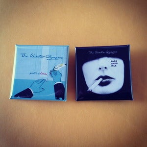 Image of HIP SQUARES - Two 38mm art badges