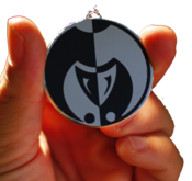 Image of Steel Jokerr Head Logo Charm