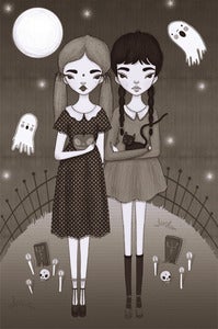 Image of HALLOWEEN SISTERS - 5" x 7" PRINT