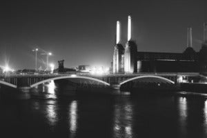 Image of Battersea Power Station, London - Black & White Print 16x12"