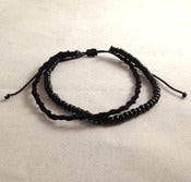 Image of Mens Beaded Cord Bracelet