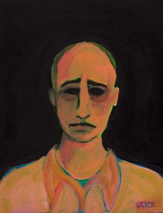 Image of 'Bad Composer' ~ An original painting by artist Omar Zingaro Bhatia
