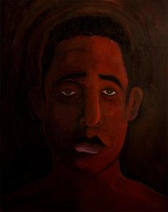 Image of 'Lucky Joe - Survivor' ~ An original painting by Omar Zingaro Bhatia