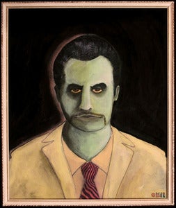Image of Mike Patton (Faith No More) Original Artwork ~ Painting by Omar Zingaro Bhatia