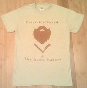 Image of khaki logo tee