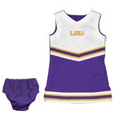 Image of LSU Tigers Pyramid Cheer Dress With Bloomers