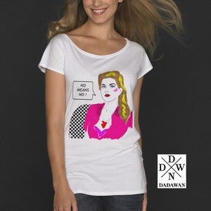 Image of T-shirt femme ample No Means No by Dadawan 