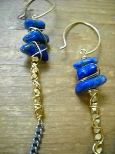 Image of Lapis Spear earrings