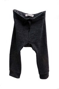 Image of Grey Baby Drawstring Leggings
