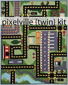 Image of Pixelville (twin) Quilt Kit