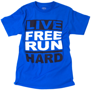 Image of Live Free Run Hard (Royal Blue)