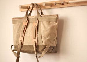 Image of Brimfield Bag - Natural & Sage Wax