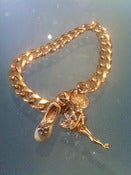 Image of Disney tinkerbell, gold chain bracelet