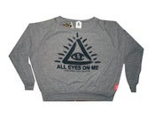 Image of Womens "All Eyes on Me" Sweater (Grey)