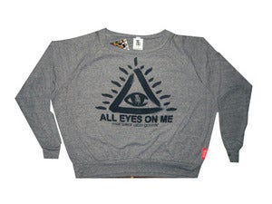 Image of Womens "All Eyes on Me" Sweater (Grey)