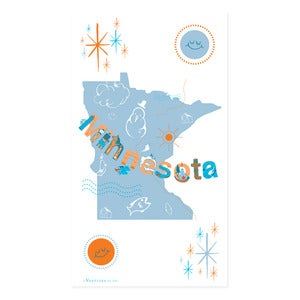Image of Minnesota Icons State Towel