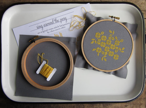 Image of Ring Around The Posey Do-It-Yourself Cross-Stitch Kit