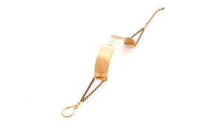 Image of Brass Stamped Half Cuff