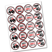 Image of printable THE BIG O 30, 40, 50, 60.... thank you tag (As much fun as two 20 year olds) 