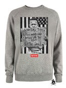 Image of Eat The Rich - Crew neck Sweatshirt (Gray)