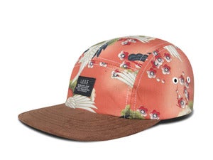 Image of LESS - Simple Logo Camp Cap(Red/Chocolate)