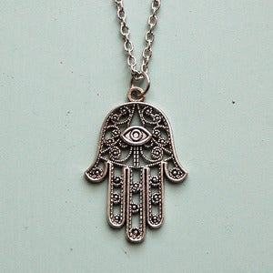Image of Hamsa Palm Necklace 