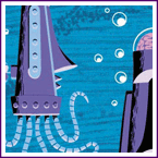 Image of Print - Blue Seascape