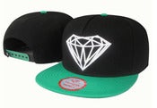 Image of NEW! Diamond Supply Co. Brilliant Snapback Hat Collection (Black/Green)