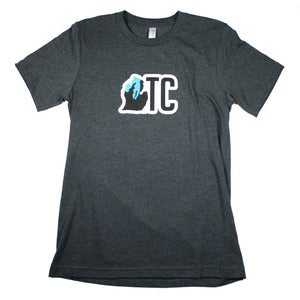 Image of TC Michigan T-Shirt Dark Gray Heather