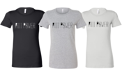 Image of HiiiPoWeR Wordmark Heather Gray/Black /White (Women's) TEE