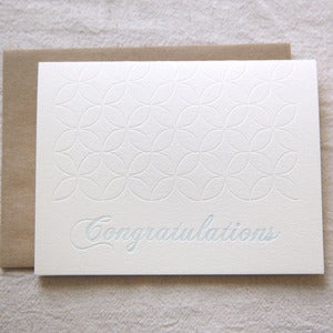 Image of Congratulations Floral Pattern notes