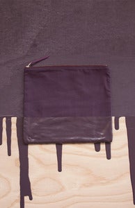 Image of PAINT DIPPED CLUTCH-WINE