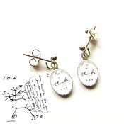 Image of Charles Darwin 'I Think' Earrings