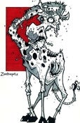 Image of Zombie Giraffe Print