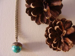 Image of Acorn turquesa Colgante / Necklace
